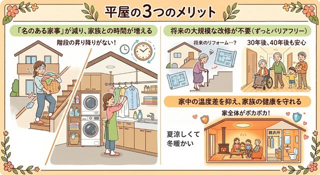 平屋のメリット・デメリット1