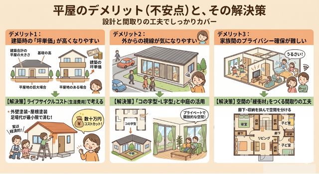 平屋のメリット・デメリット2